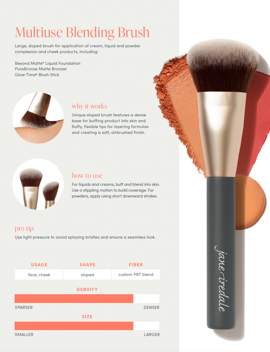 Jane Iredale Multiuse Blending Brush Pro Series