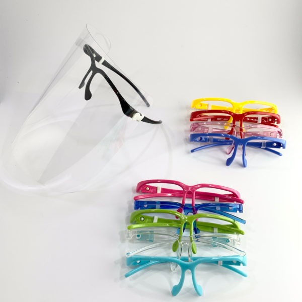 Adult Eyewear Style Face Shield | 10 Colours Variants
